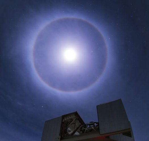 Moon glow over Las Campanas Observatory, run by the Carnegie Institution of Science, in Chile. (Yuri Beretsky)