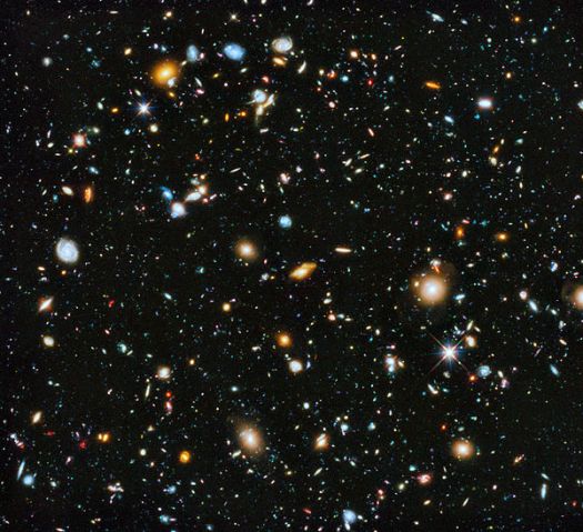 Hubble Ultra Deep from 2014. using full range of ultraviolet to near infrared, includes some of the most distant galaxies imaged by an optical telescope. 