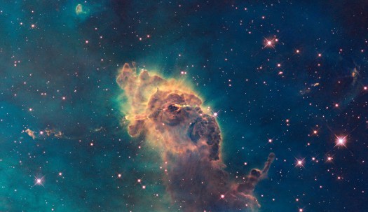The Carina Nebula, one of many regions where stars come together and planets later form made out of the surrounding dust, gas and later rock. (NASA, ESA, and the Hubble SM4 ERO Team)