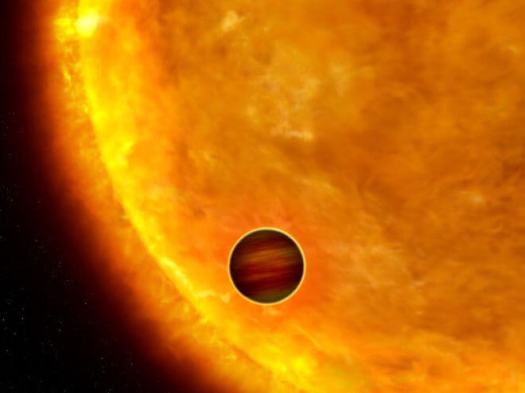 Artist's impression of a hot Jupiter. Image Credit: NASA